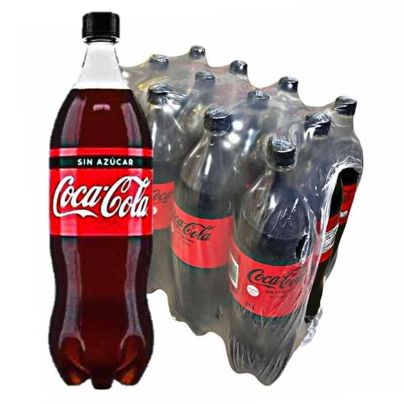 Coca cola zero 1.5 l x 12 unds