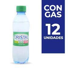 Agua cristal gas 250 ml x 12 unds