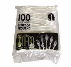 Tenedor pequeño x 100 und