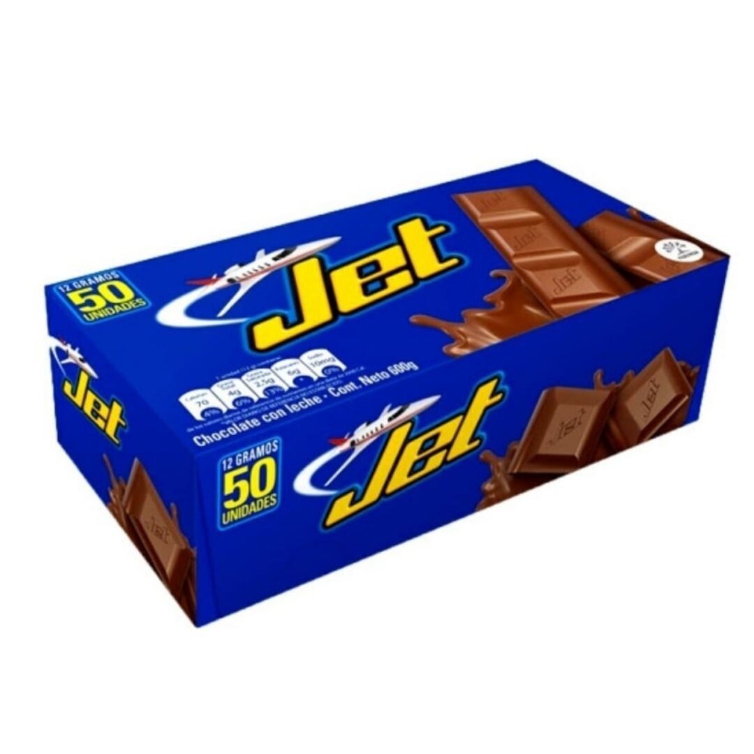 Chocolatina jet pq x 12grs