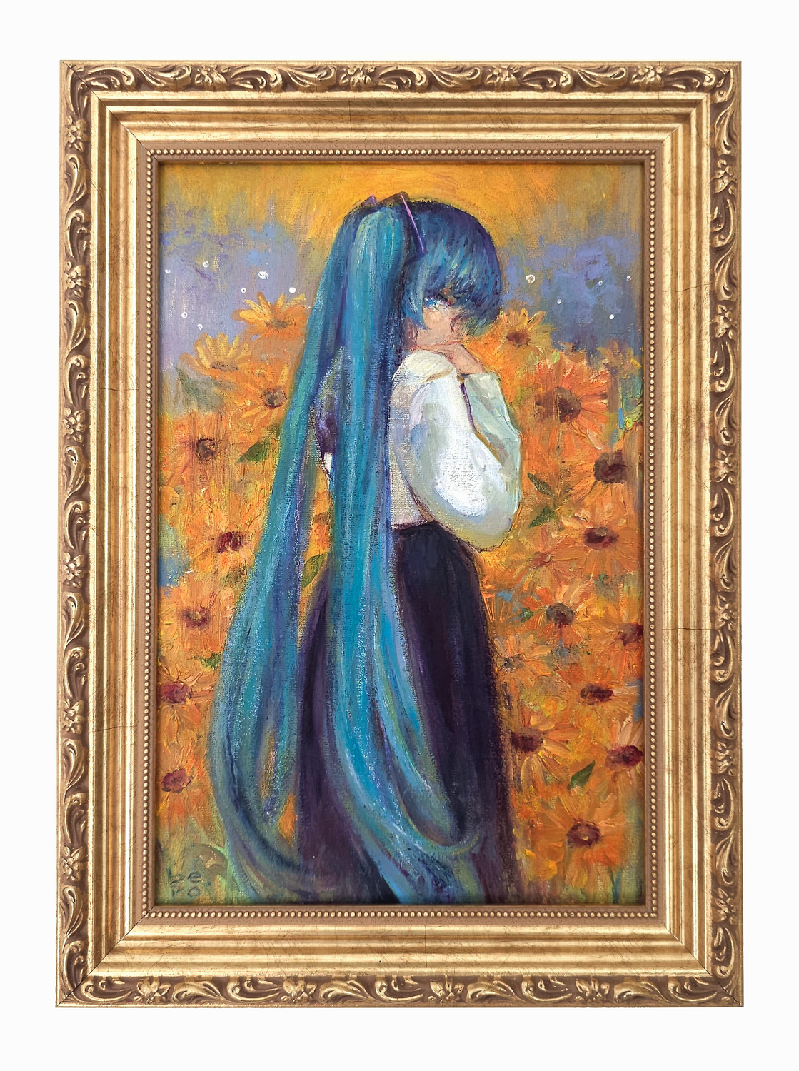 Miku&#39;s Secret Glance - 20 × 30