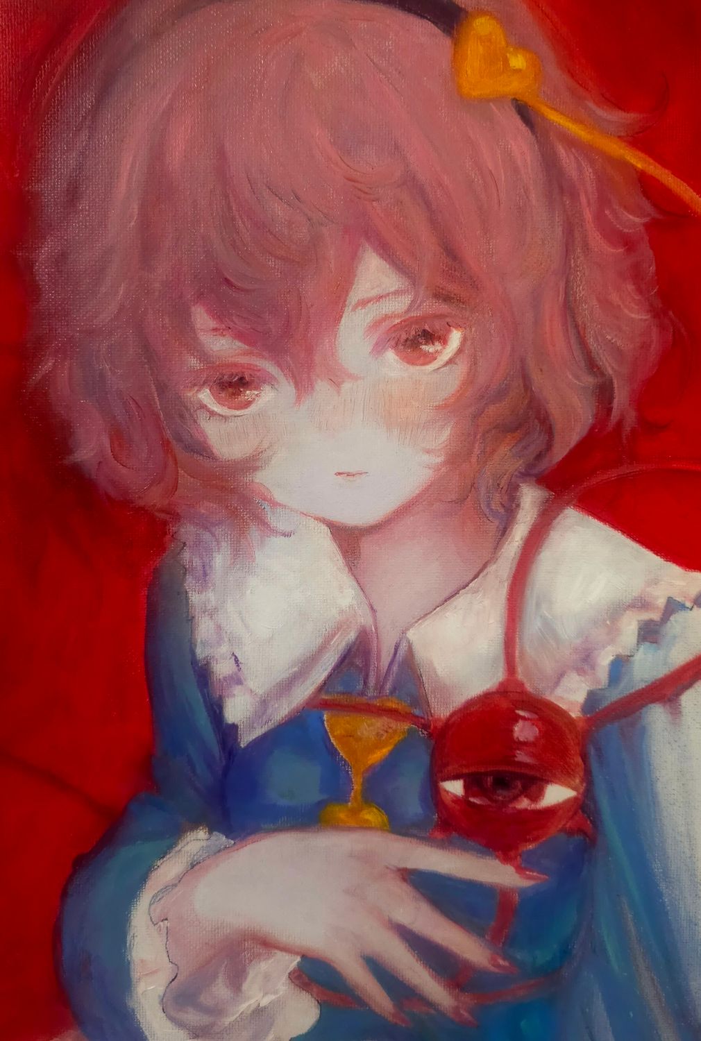 Satori in Crimson - 40 × 50