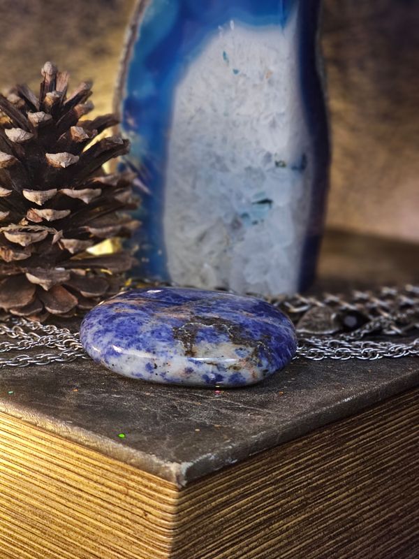 Sodalite Palm Stone