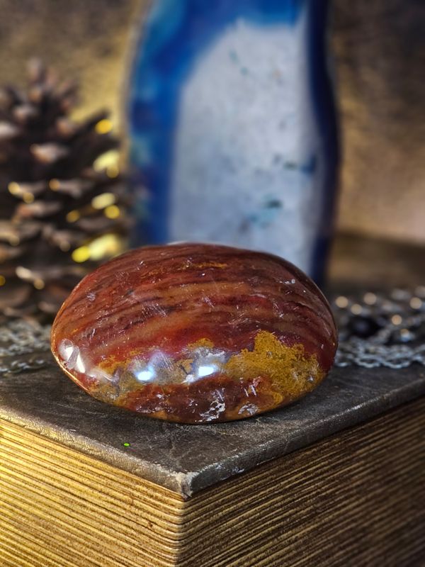 Red Brecciated Jasper Palm