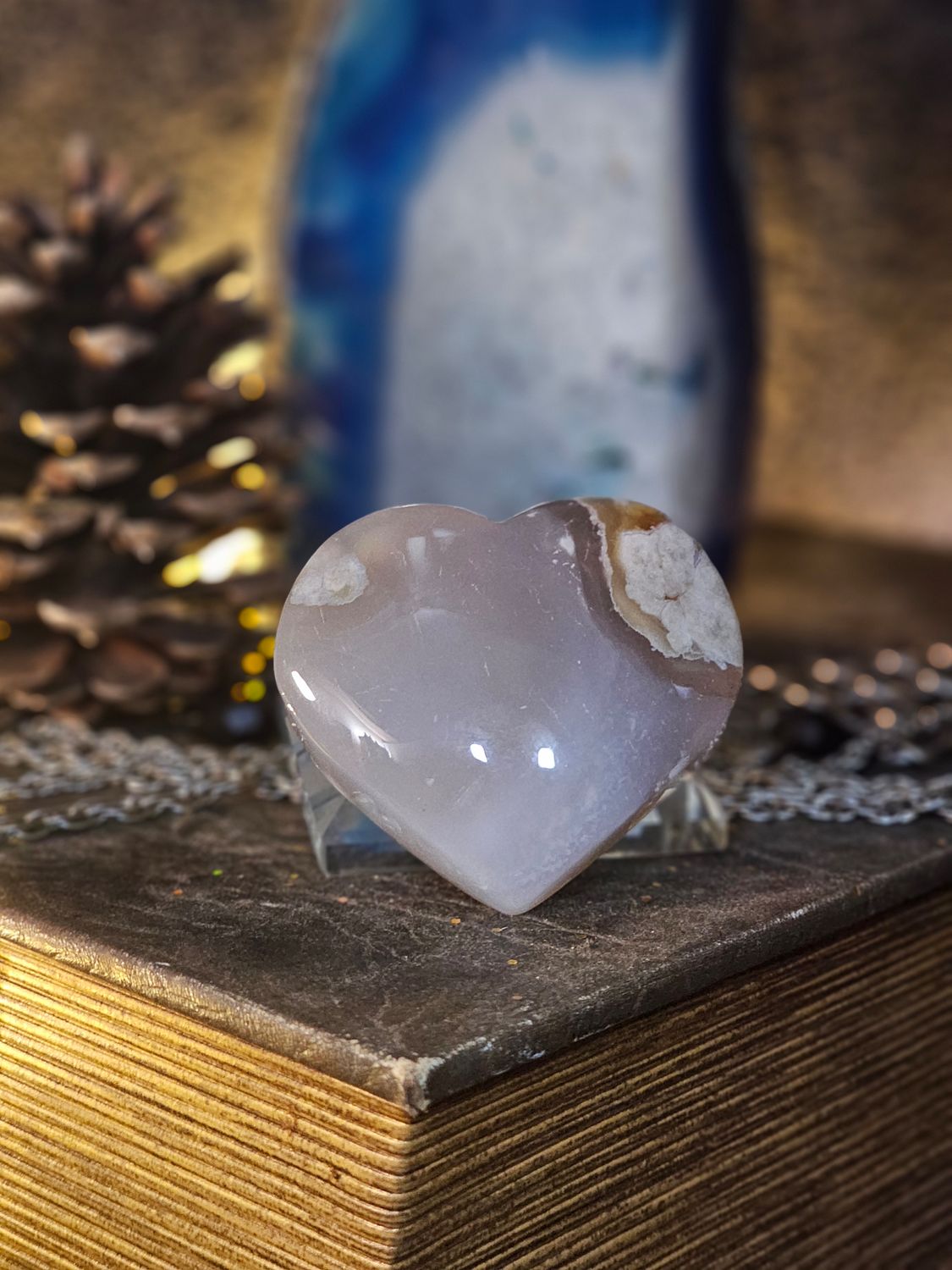 Botswana Agate Heart