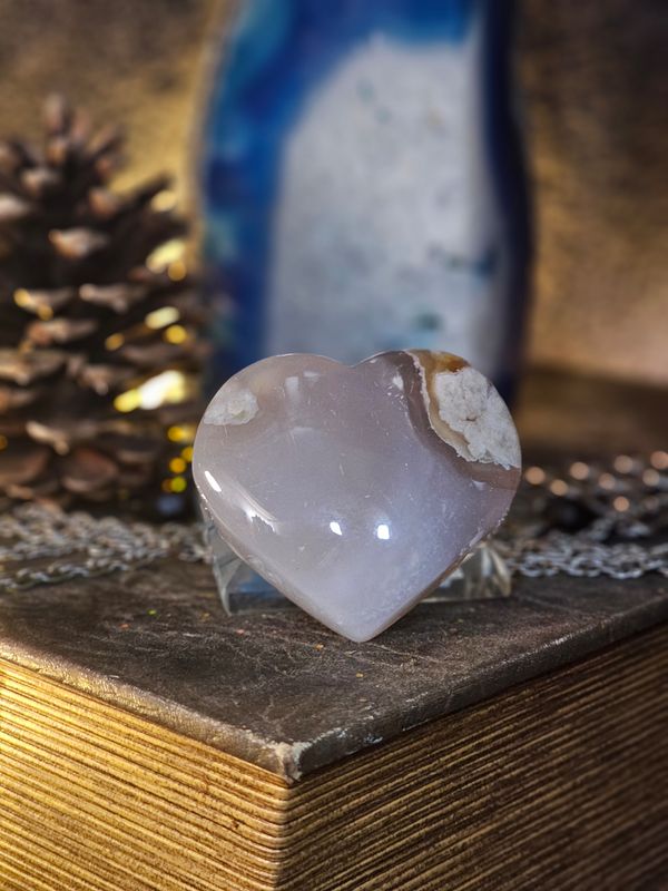 Botswana Agate Heart