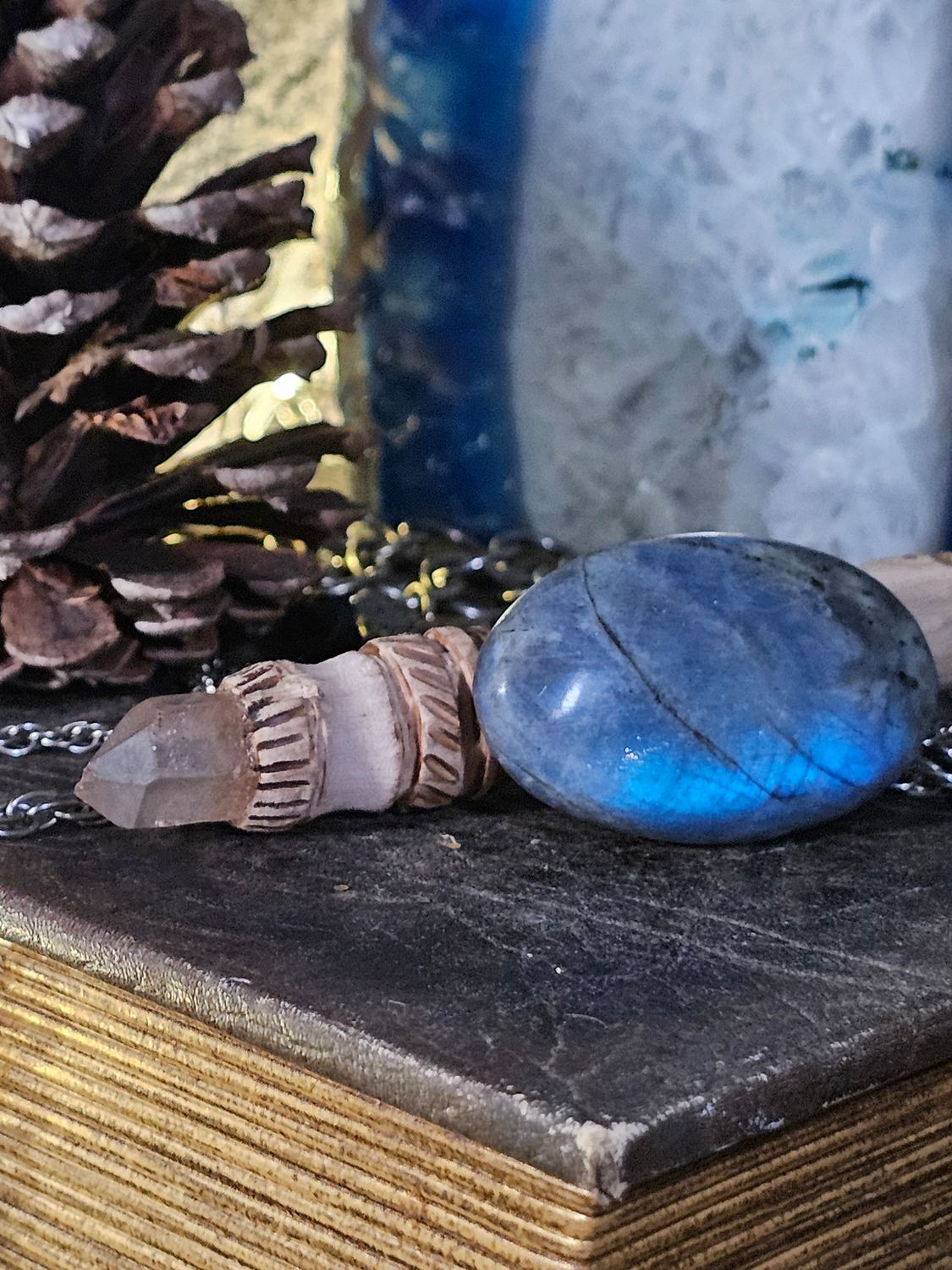 Labradorite Palm Stone
