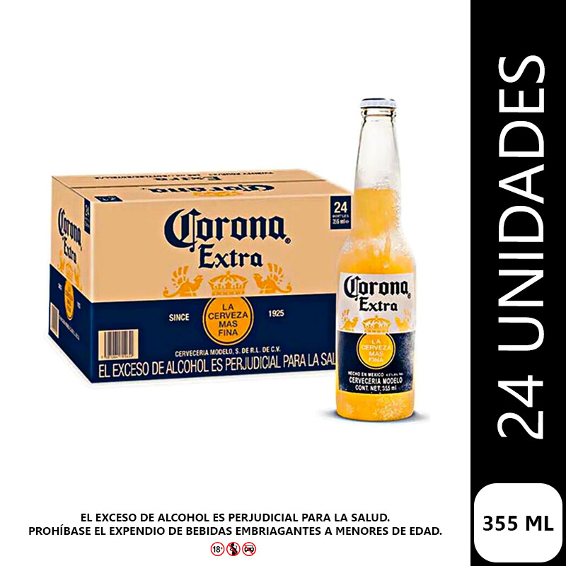 Cerveza Corona 355 ml caja x 24