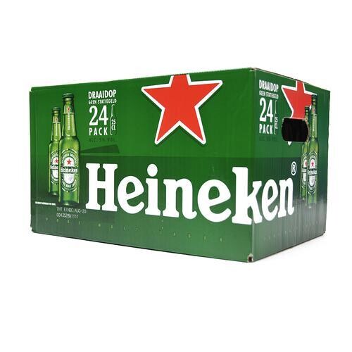 Cerveza Heineken bot 250 ml caja x 24
