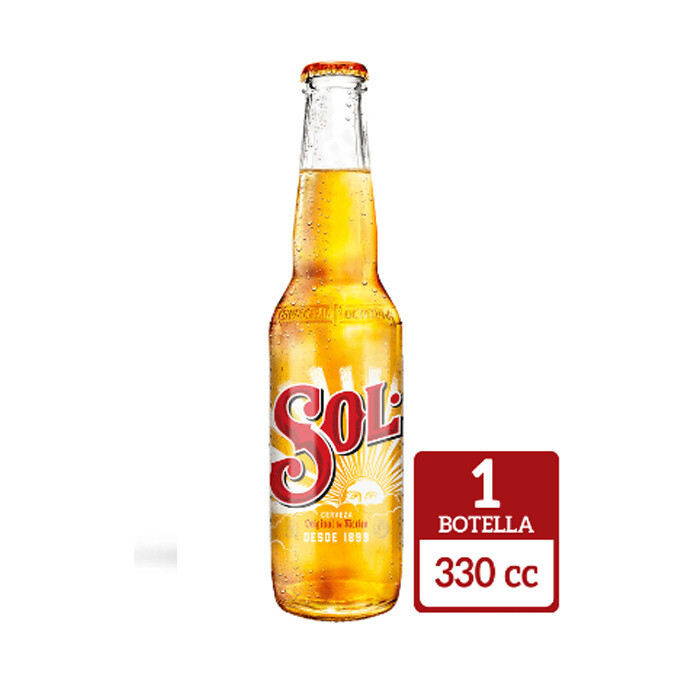 Cerveza sol bot 330 ml