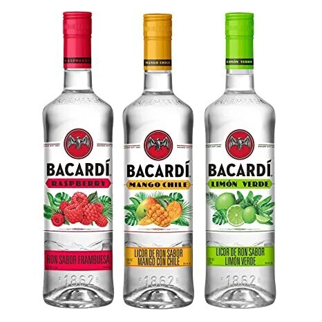 Ron Bacardi sabores botella caja x 12