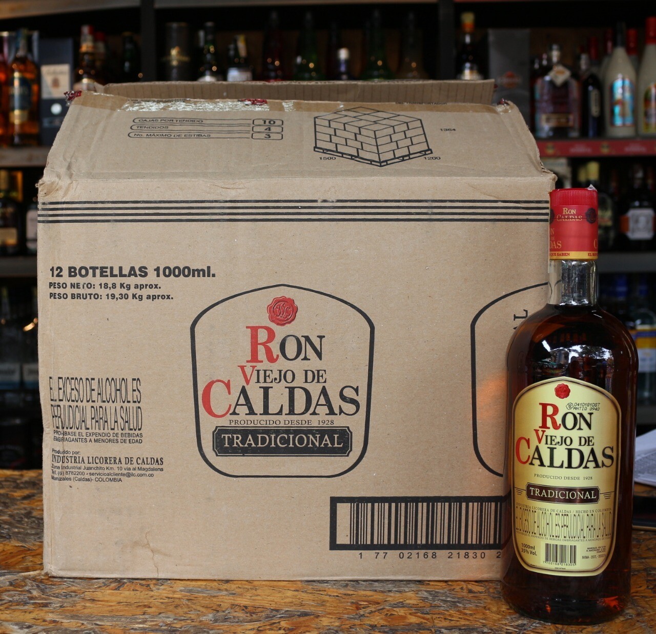 Ron Viejo de Caldas Botella caja x 12