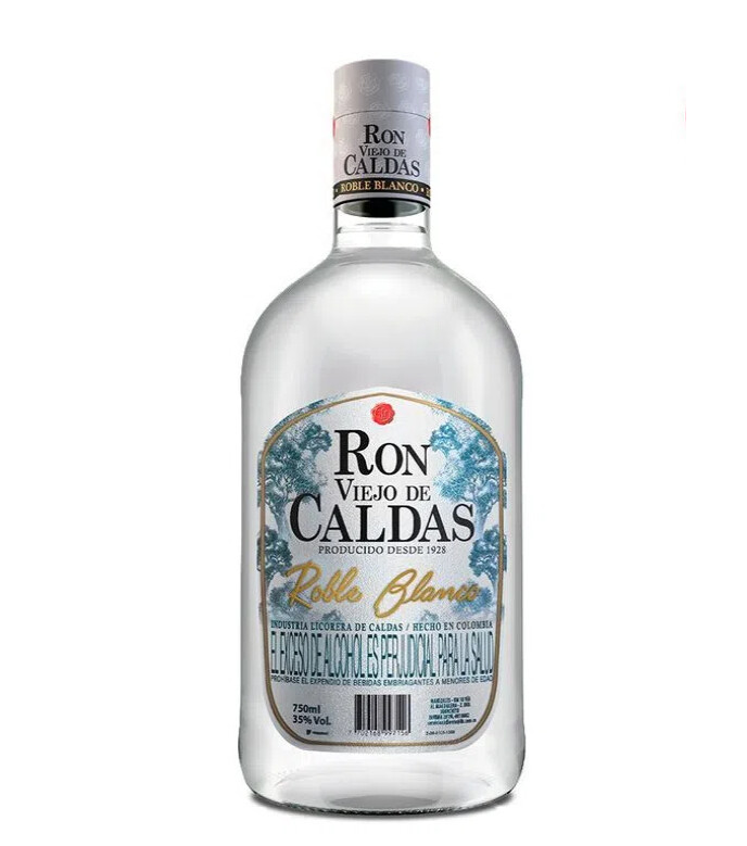 Ron Viejo Caldas Blanco botella  caja x 12