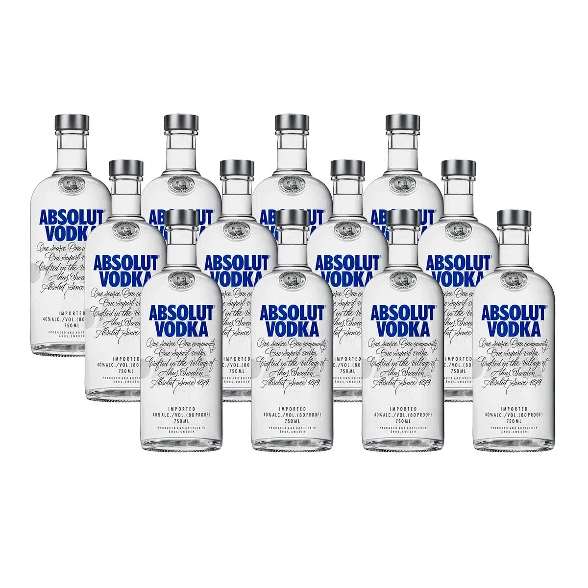 Vodka Absolut litro caja x 12