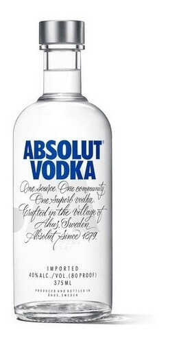 vodka Absolut 375 ml caja x 24