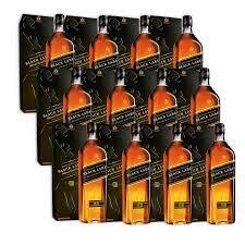Whisky Black Label Johnnie Walker Botella caja x 12