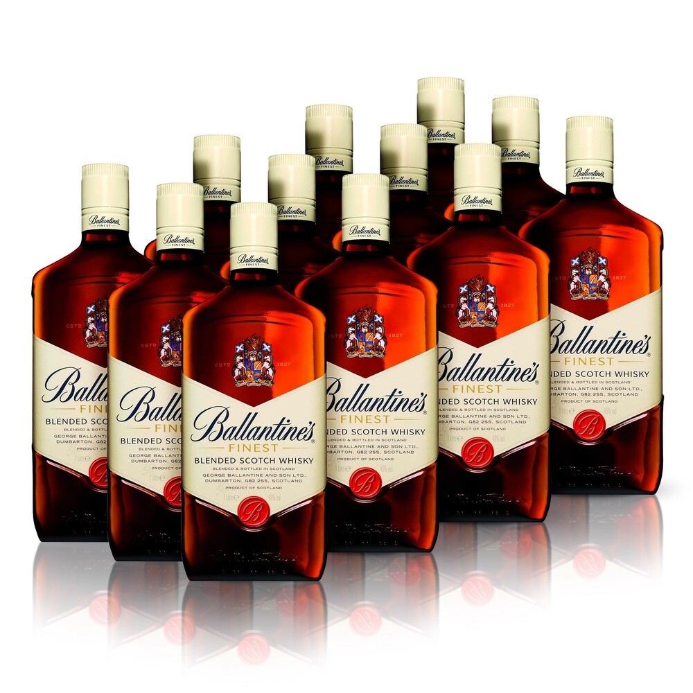 Whisky Ballantines botella caja x 12