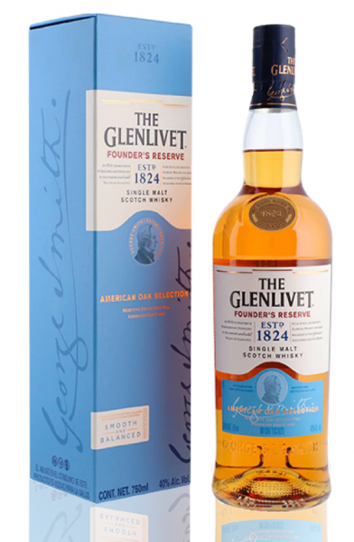 Whisky Glenlivet Founder´s Reserve caja x 12