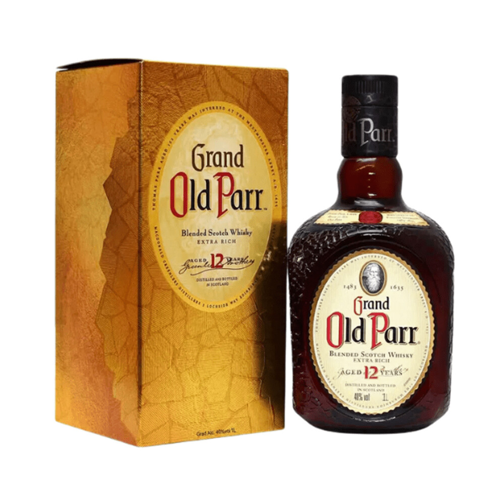 Whisky old parr 12 litro caja x 12