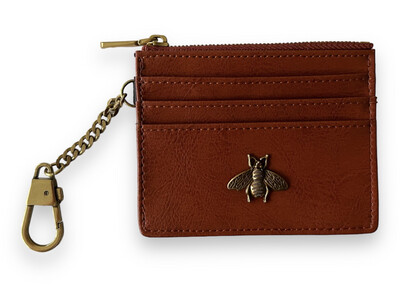 Brown Small Keychain Wallet