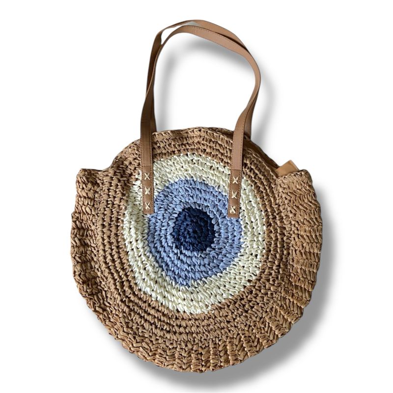 Brown &amp; Blue Bohemian Tote