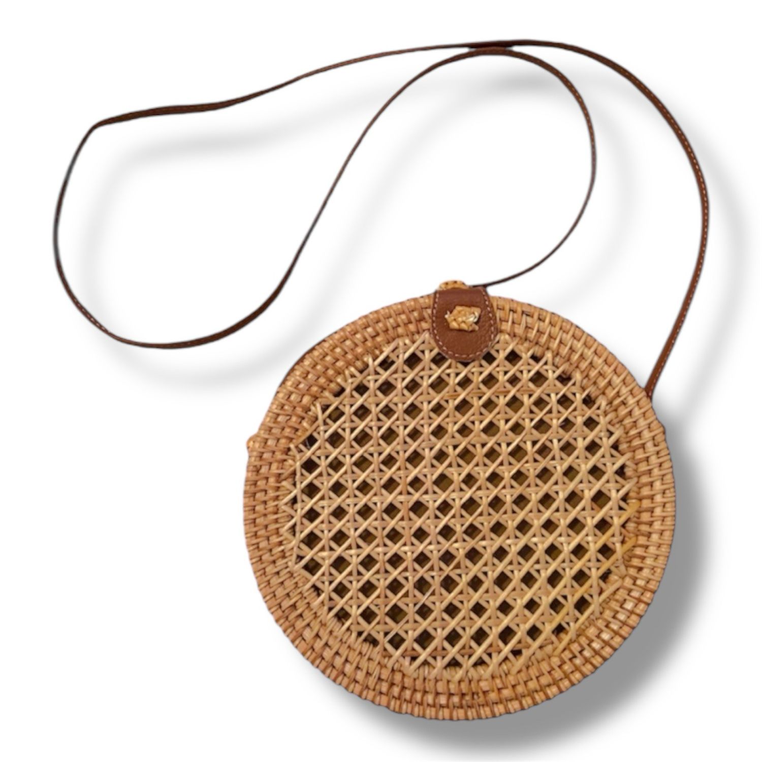 Crossbody Rattan Purse