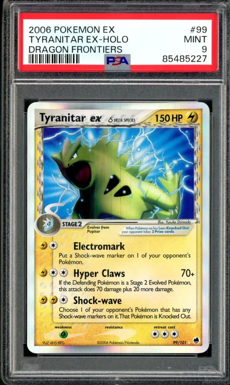 PSA 9 Mint - Tyranitar Ex #99 (ONLY 1 IN STOCK)