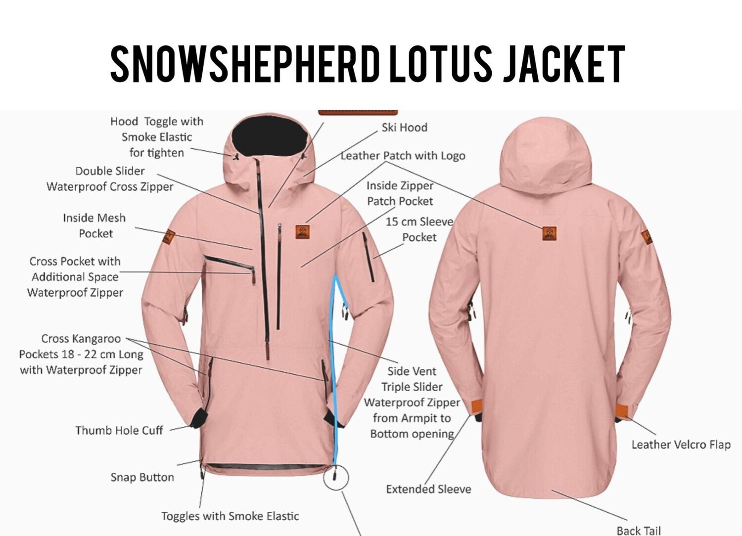 SnowShepherd Lotus Jacket Pink