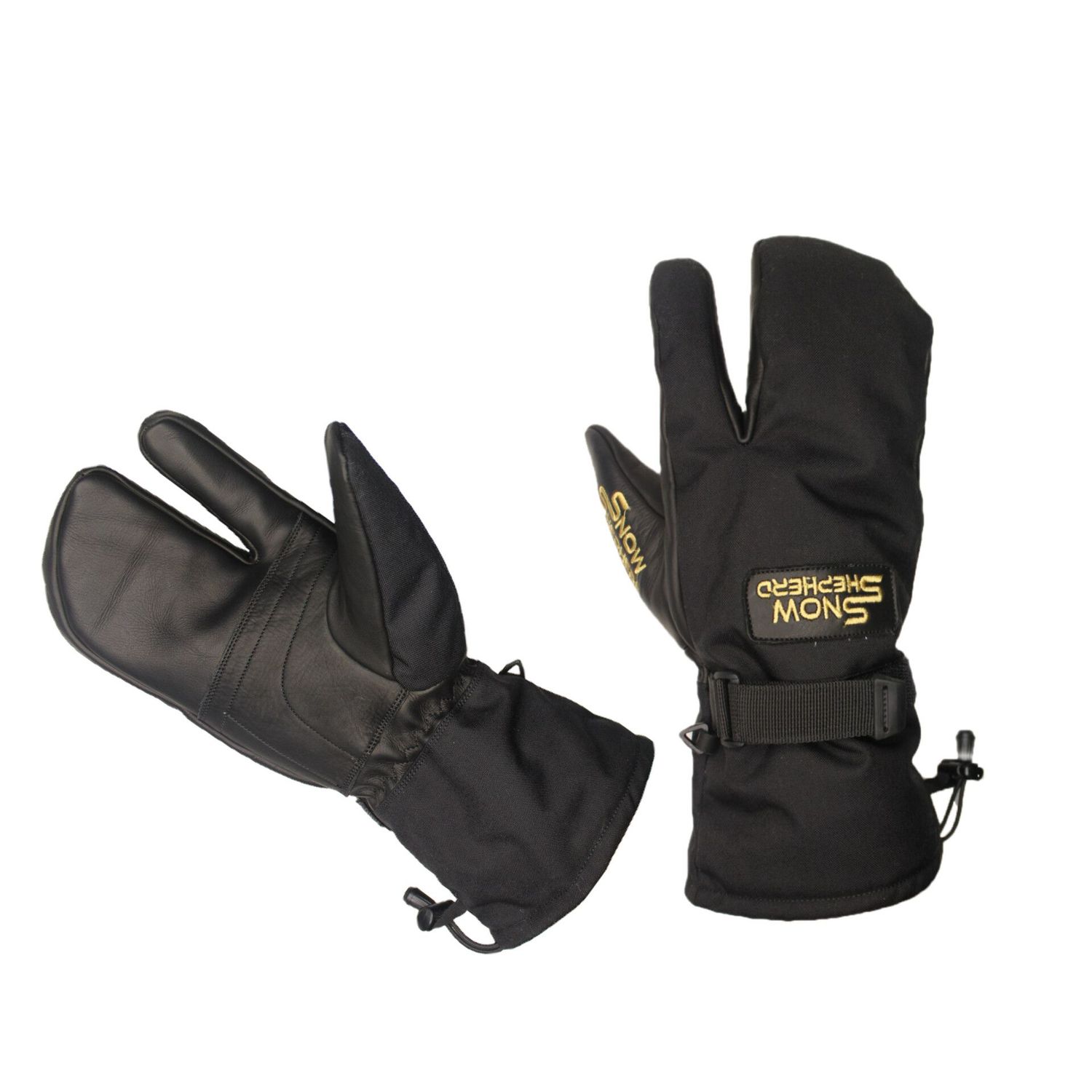 Snowshepherd 3 Finger Mittens Black