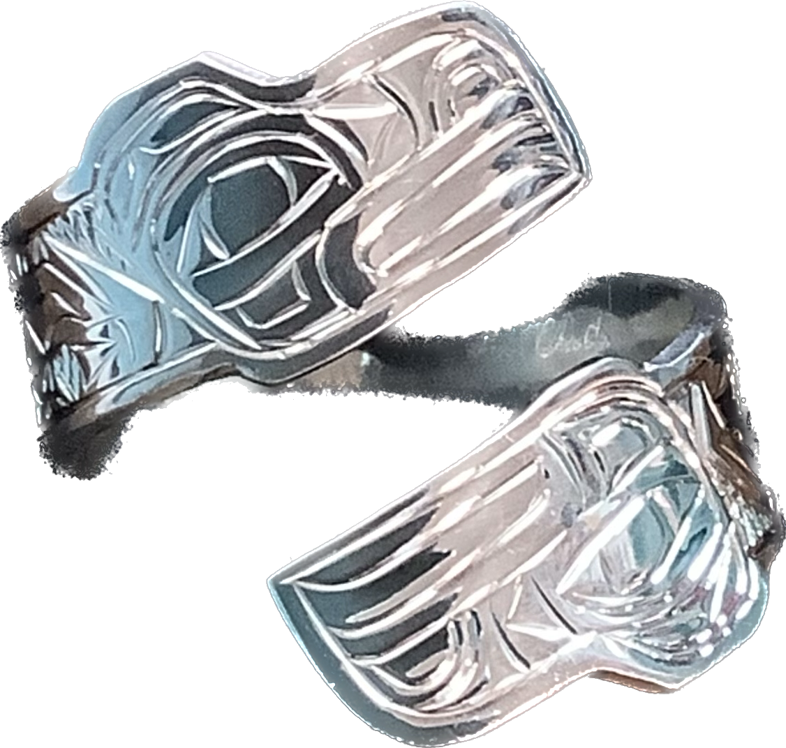 Raven Silver Ring Adjustable