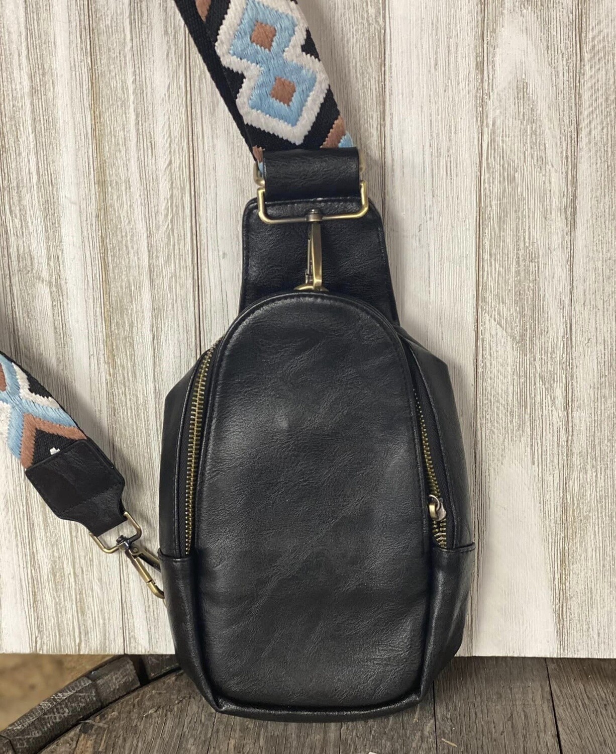 Vegan Leather Messenger Bag