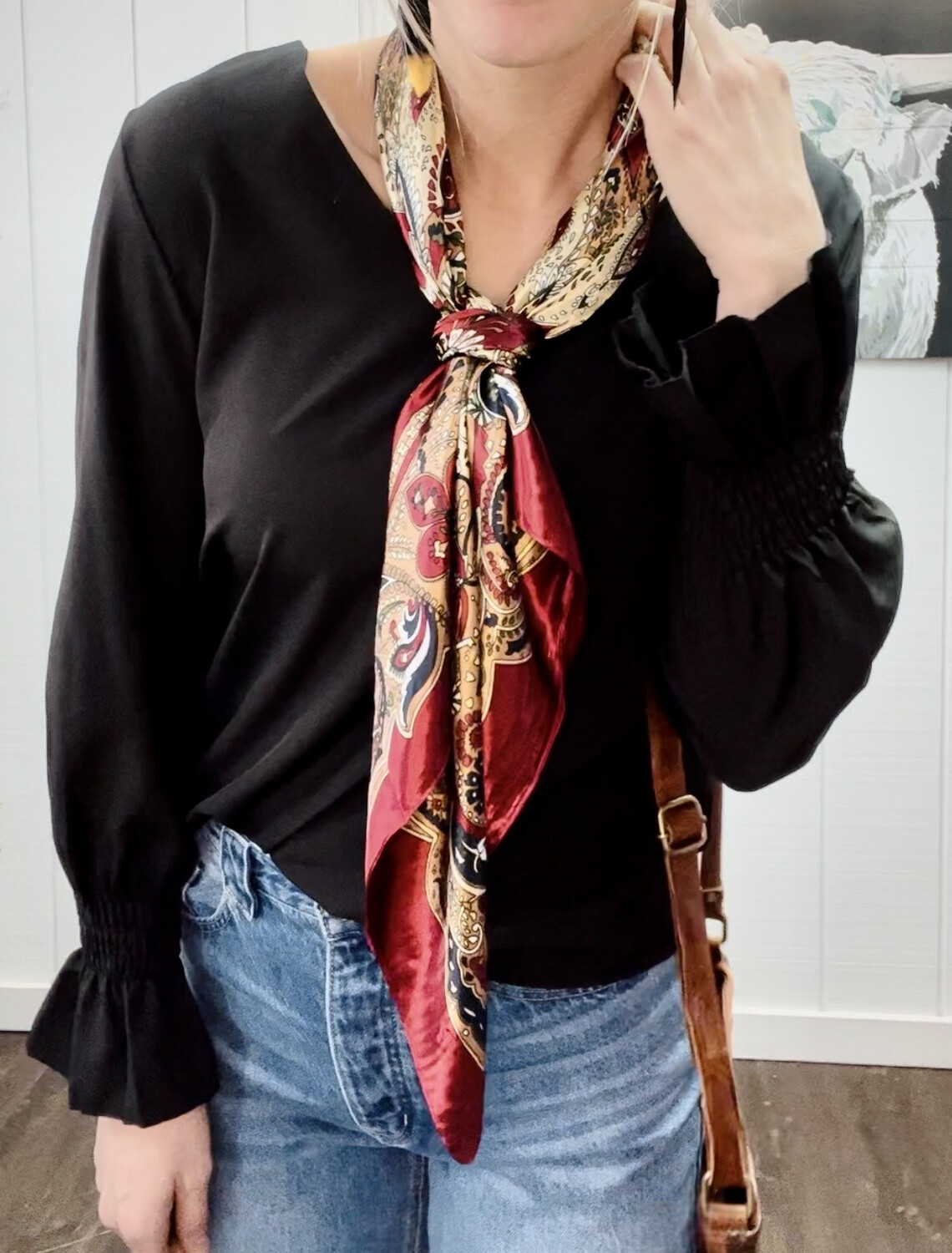 Lace Back Blouse