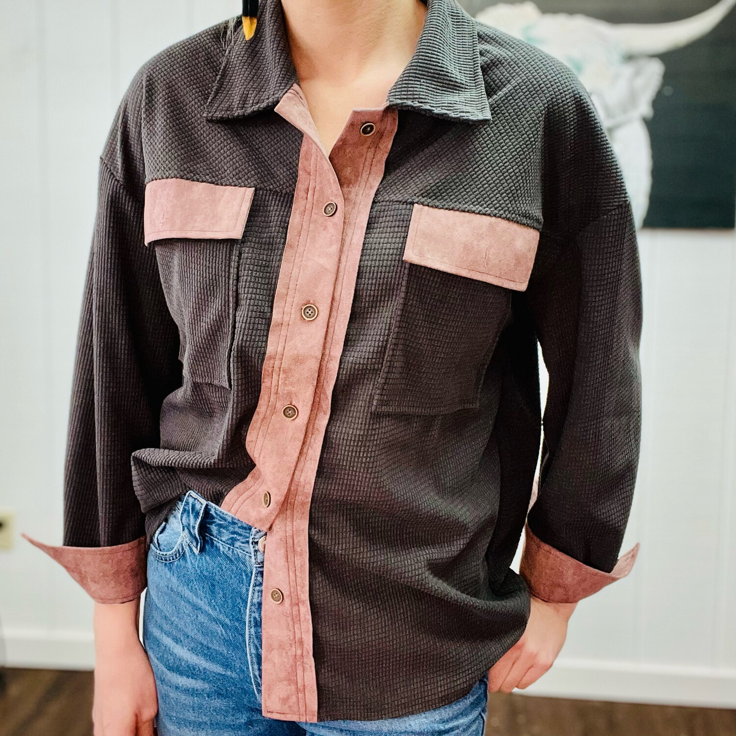 Suede Pocket Jacket