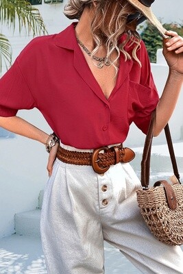 Turn Down Collar Shirt