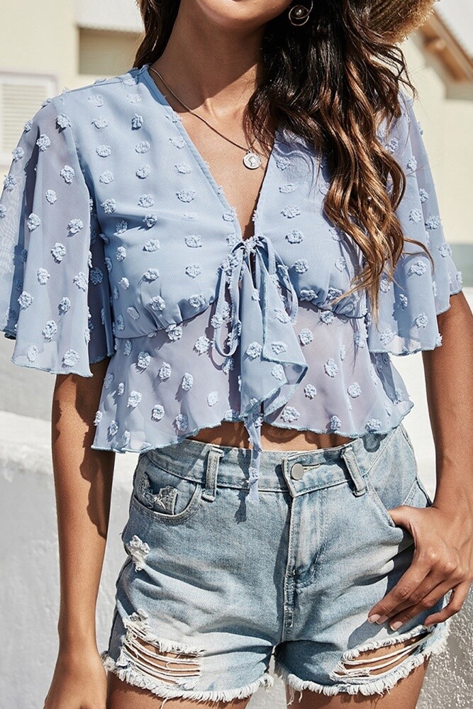 Front Tie Blouse