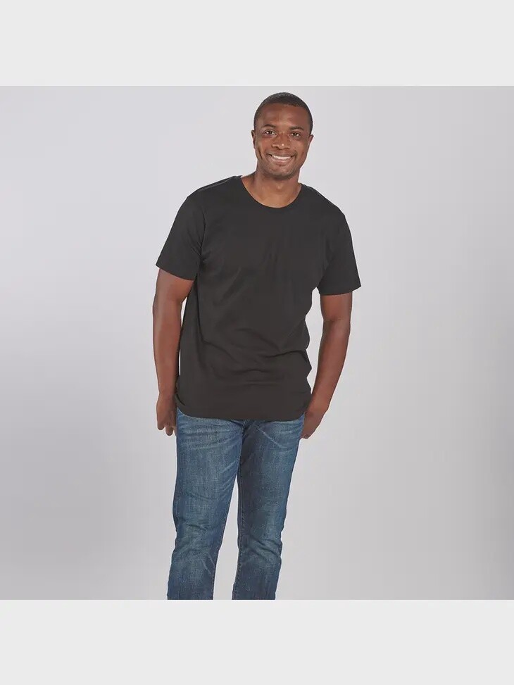 Crew Neck Tee, Size: Small, Colour: Black