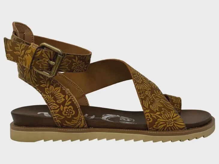 Steffy Tooled Embossed Sandal