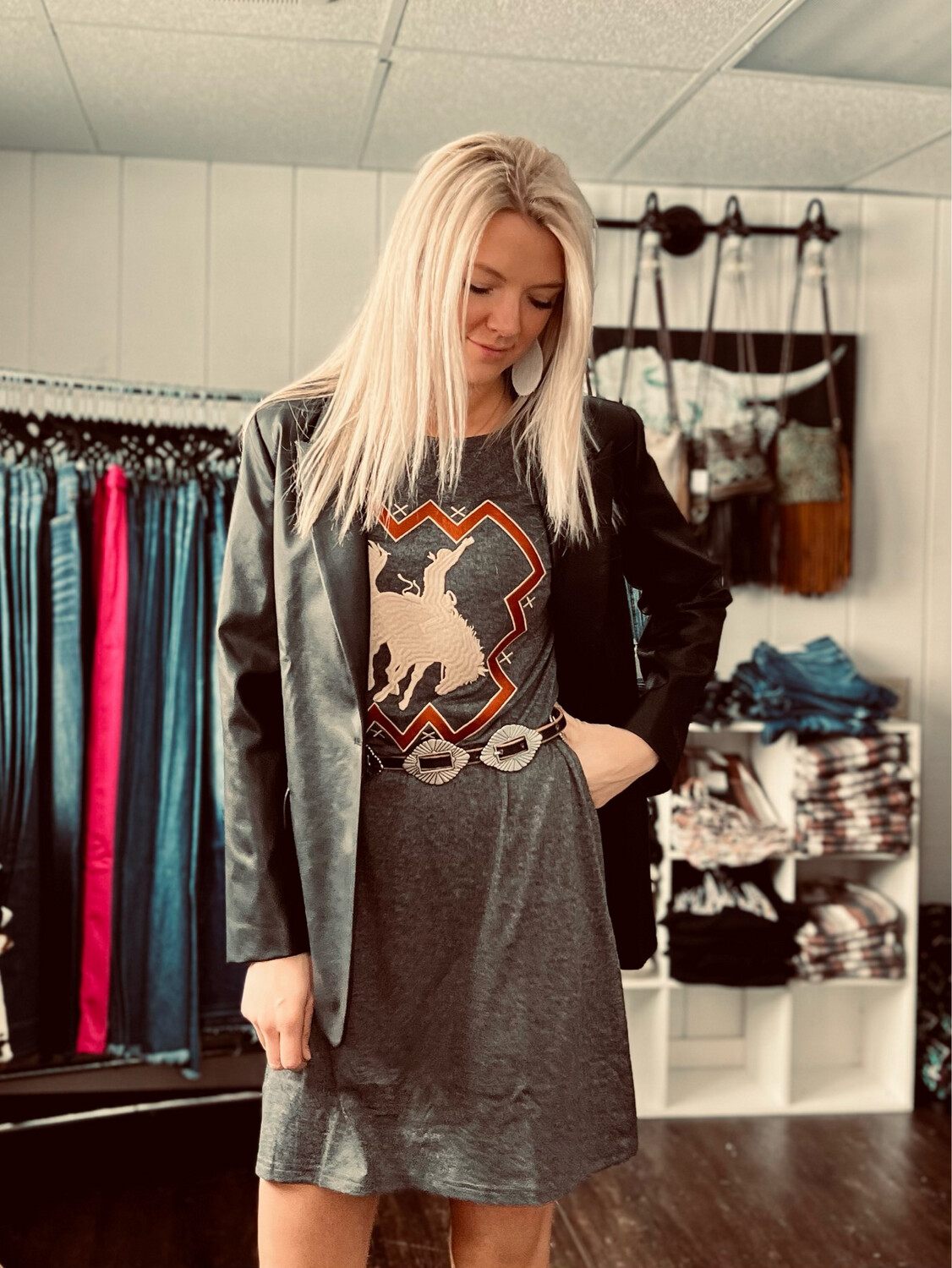 Bronc &amp; Roll Tshirt Dress