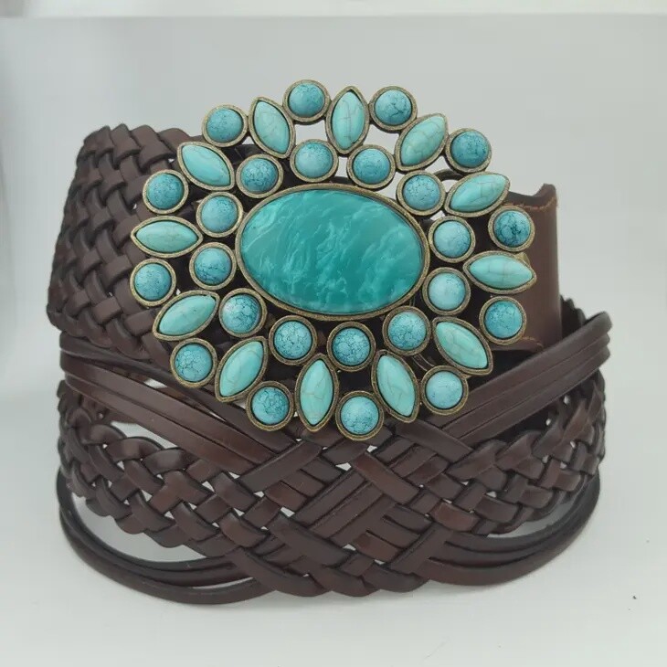 Hand Braided Leather Belt