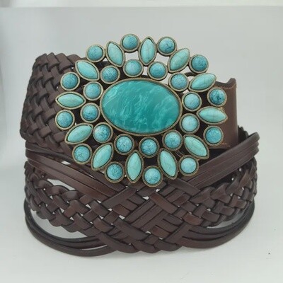 Hand Braided Leather Belt