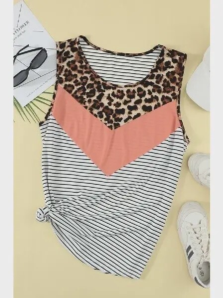 Leopard Stripes Tank