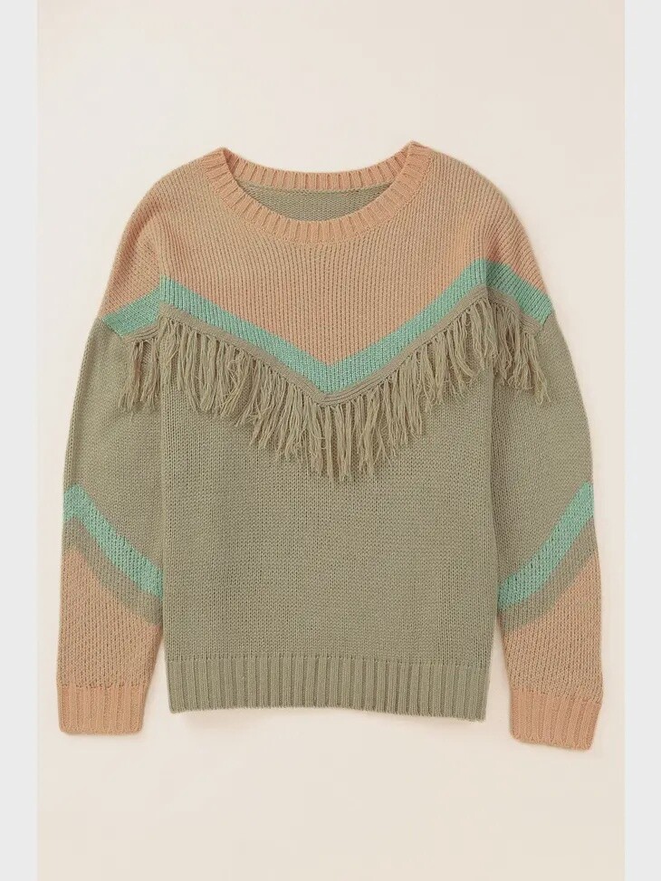 Fringe Sweater- Plus