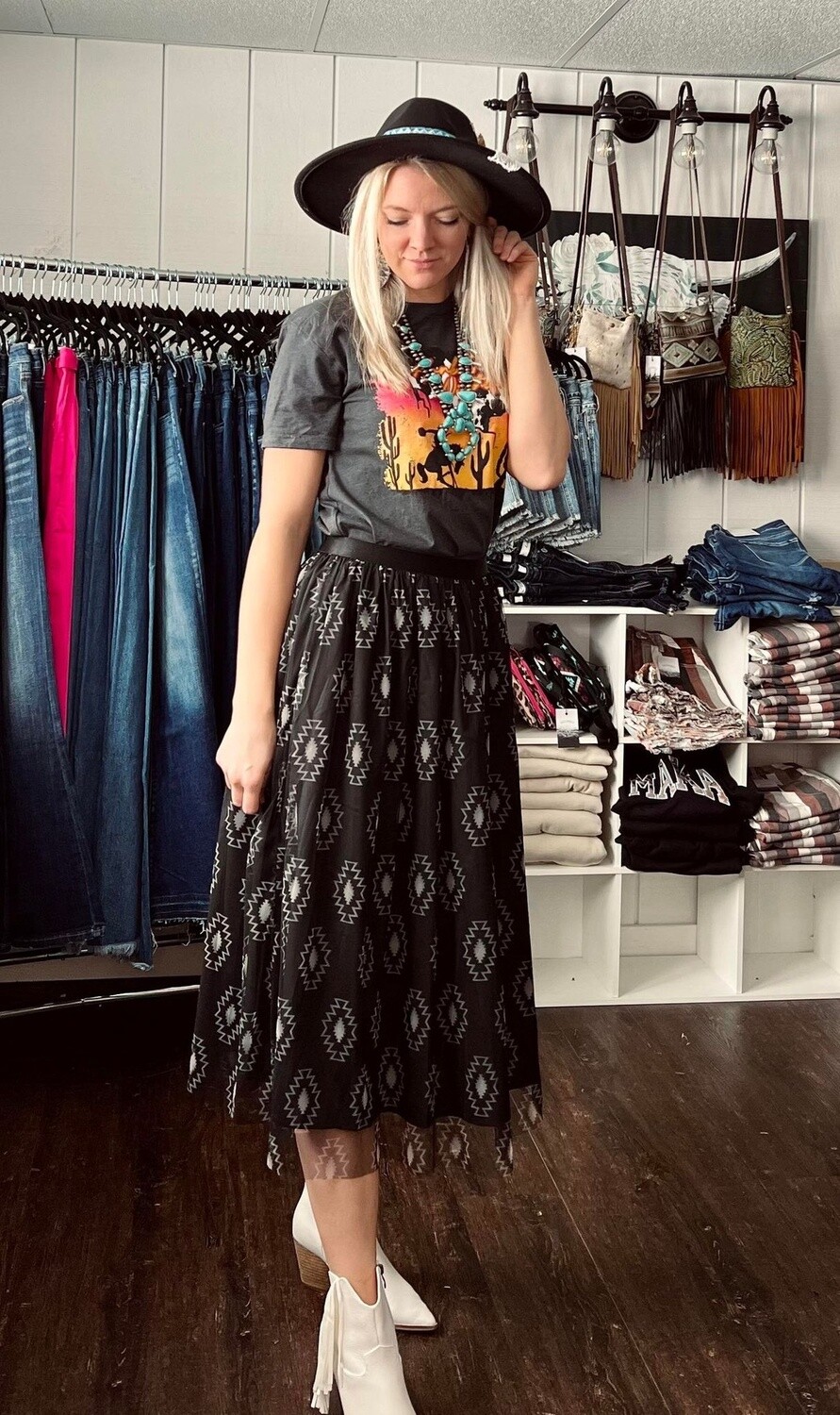 Avery Aztec Skirt