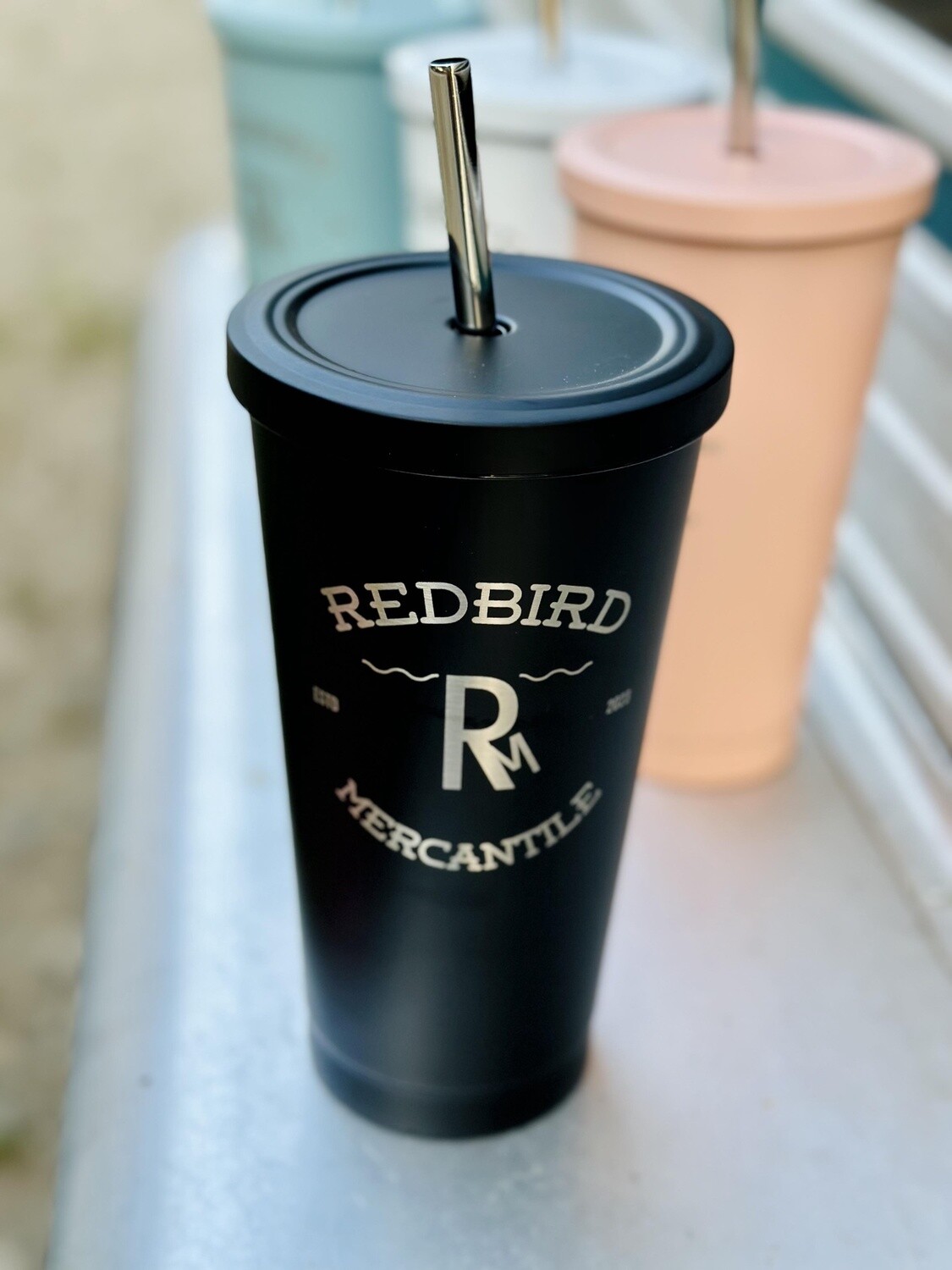 RM Stainless Steel Tumbler, Size: 16.9oz, Colour: Matte Black