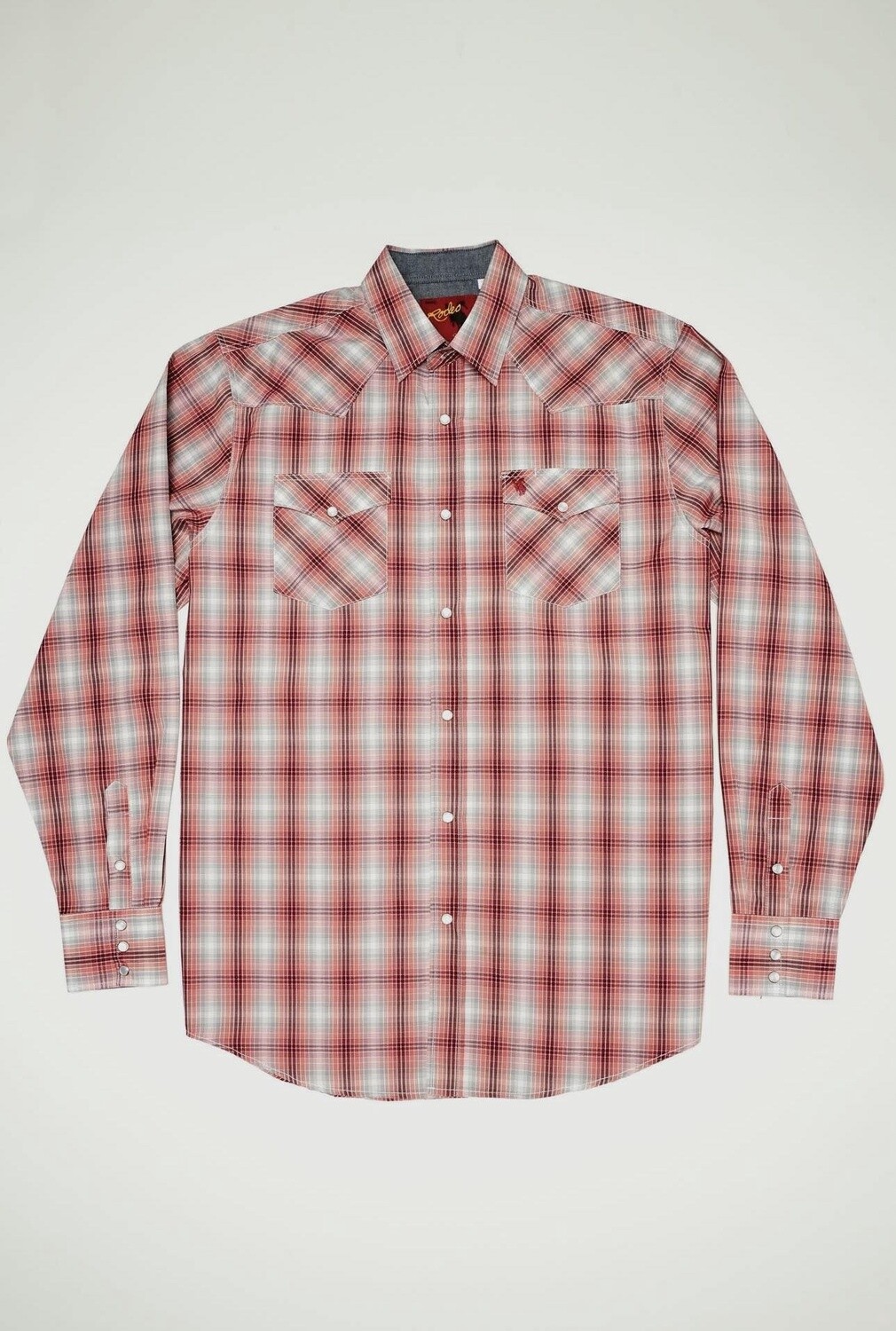 Western Plaid Big &amp; Tall, Size: Large Tall, Colour: Red