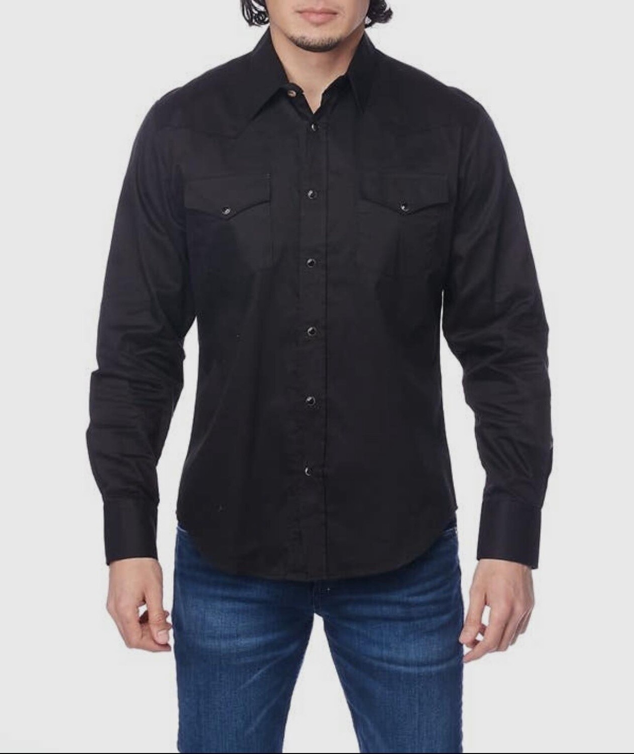 Western Solid Twill Long Sleeve