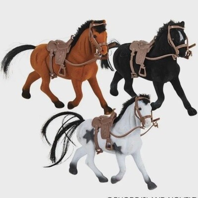 4&quot; Flocked Horse