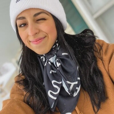 Black Branded Wild Rag