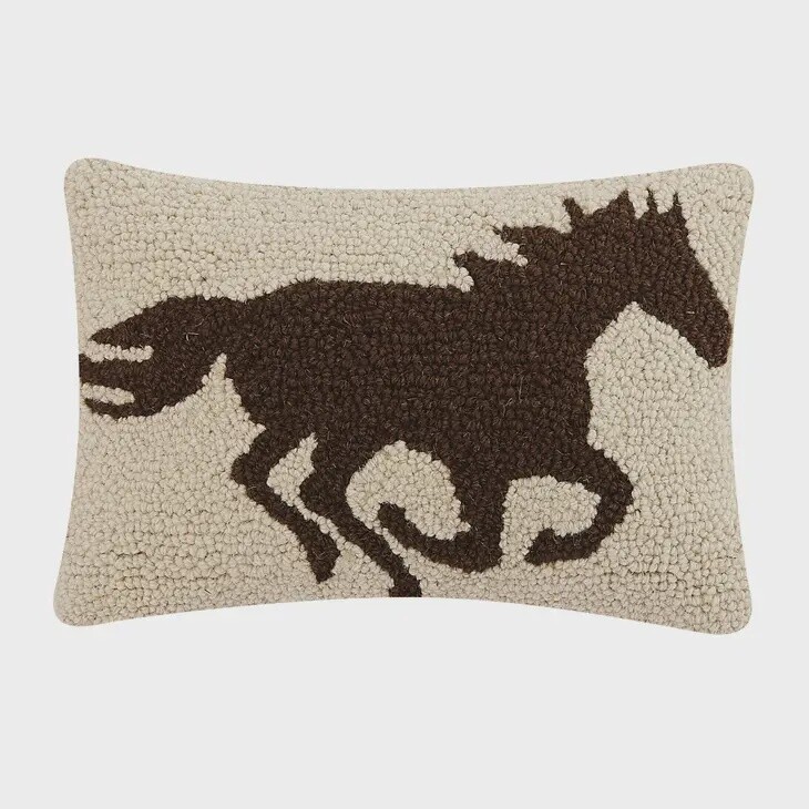 Horse Silhouette Pillow