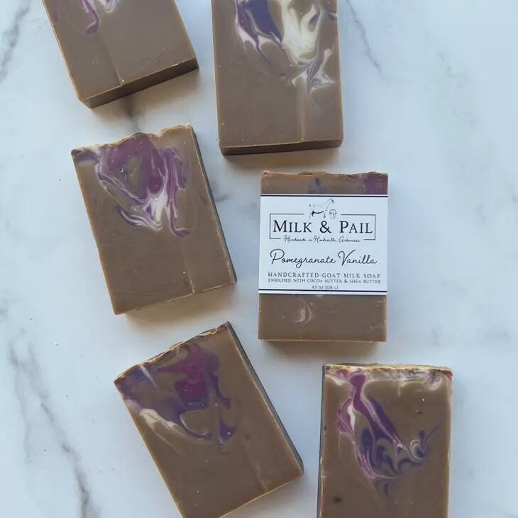 Pomegranate Vanilla Goat Milk Soap